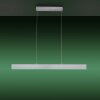 Suspension Leuchten-Direkt LOLAsmart-NILA LED Aluminium, 2 lumières, Télécommandes, Changeur de couleurs
