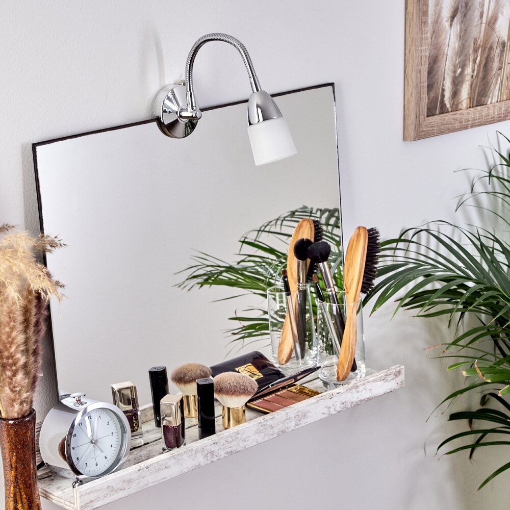 lampe miroir Morges LED Chrome, Blanc H3550045