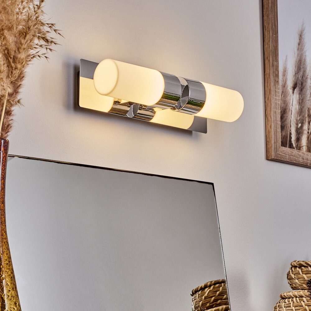 lampe miroir Morges LED Chrome, Scintillant, Blanc H3550106