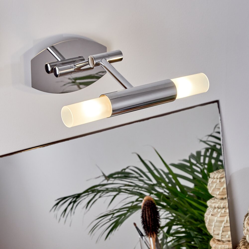 lampe miroir Morges LED Chrome, Blanc H3550168