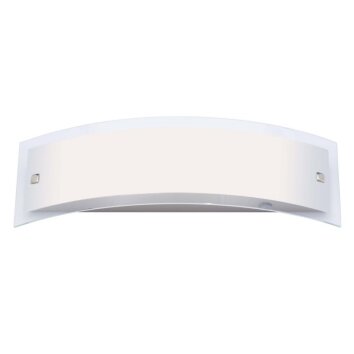 Applique murale Brilliant Elysee Acier inoxydable, 2 lumières