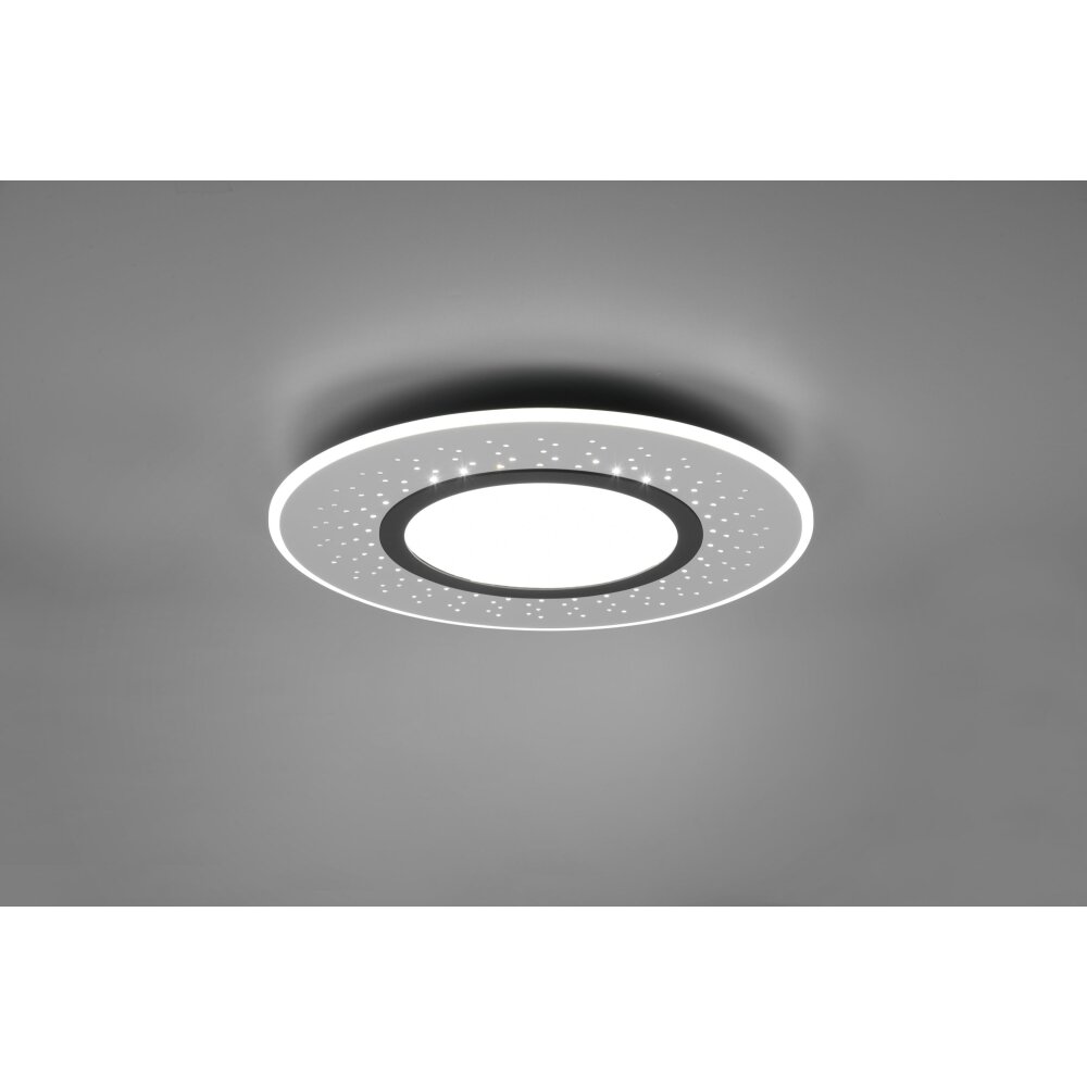Plafonnier Trio-Leuchten Verus LED Nickel mat, 1 lumière, Télécommandes