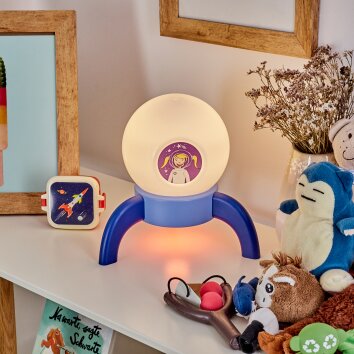 Lampe de table Rougemont LED Bleu, 1 lumière