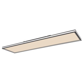 Plafonnier Globo JESSY LED Noir, 1 lumière, Télécommandes