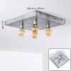 Plafonnier Octoraro Argenté, 4 lumières