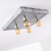 Plafonnier Octoraro Argenté, 4 lumières