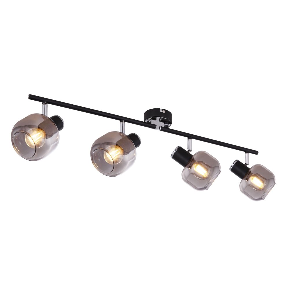 Plafonnier Globo ORNELA Noir, 4 lumières main product photo