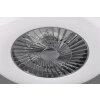 Ventilateur Reality Visby Chrome, 1 lumière