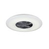 Ventilateur Reality Visby LED Chrome, 1 lumière, Télécommandes