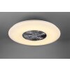 Ventilateur Reality Visby LED Chrome, 1 lumière, Télécommandes
