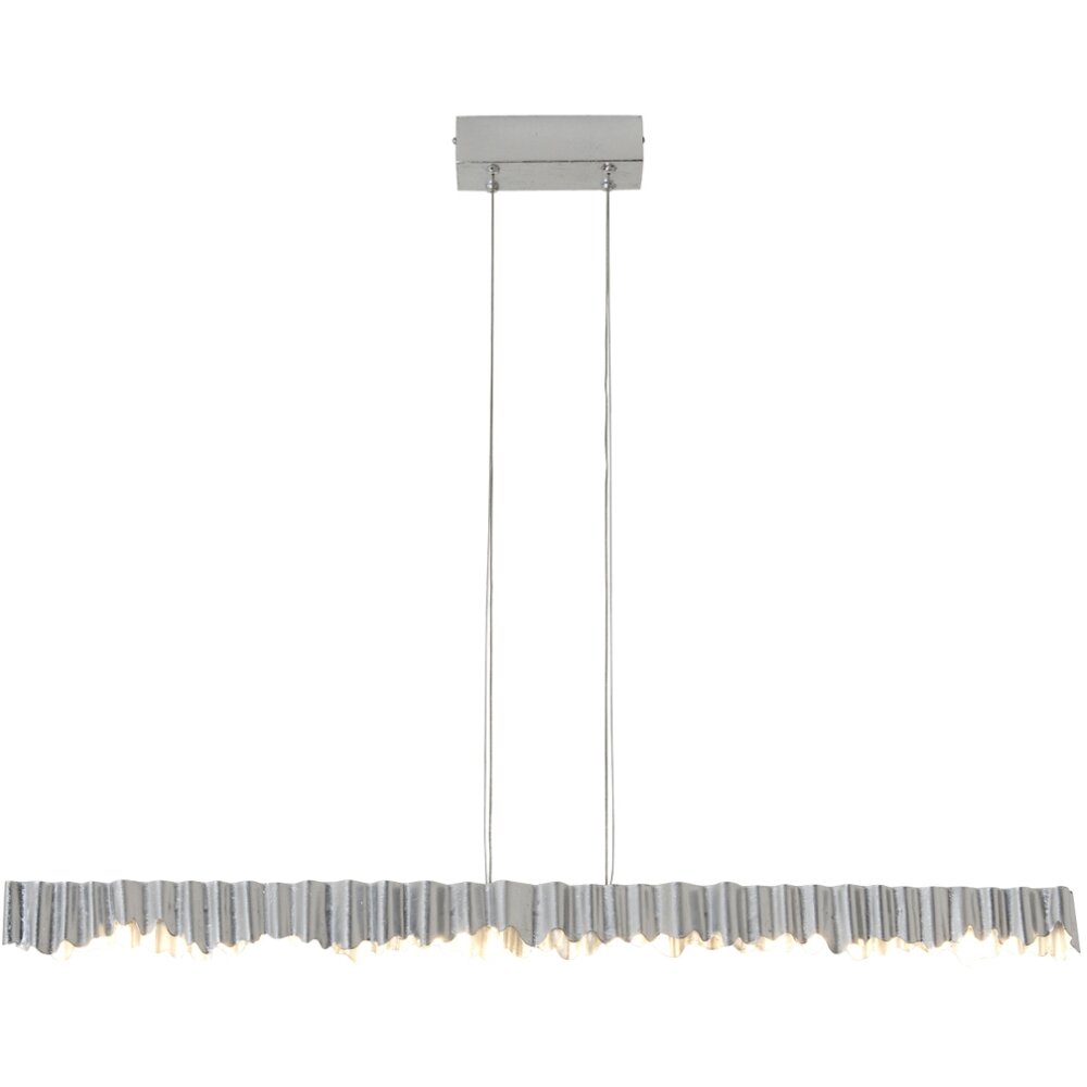 Suspension Holländer CASTELLO LED Argenté, 6 lumières