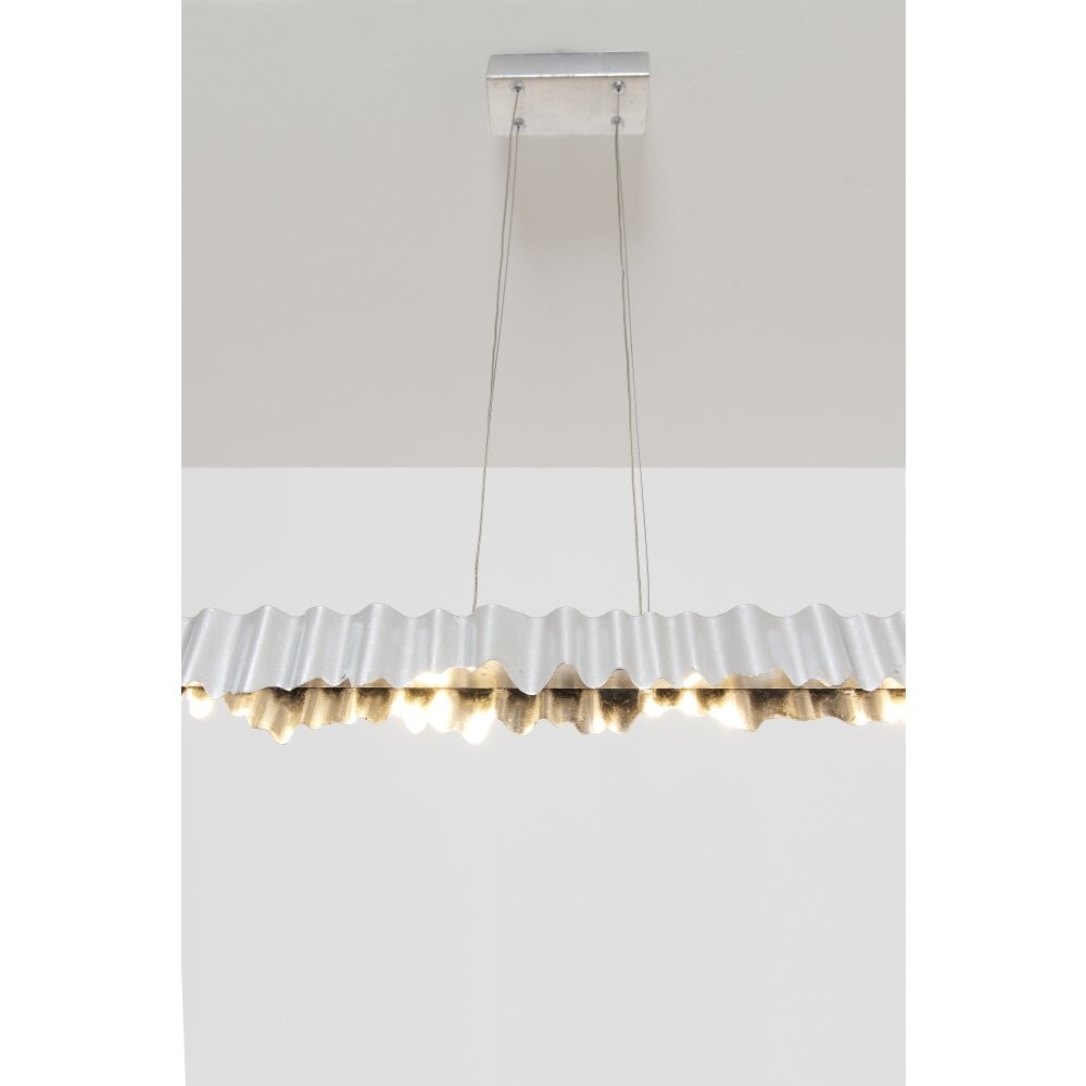 Suspension Holländer CASTELLO LED Argenté, 6 lumières