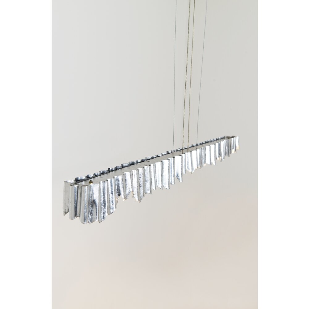 Suspension Holländer CASTELLO LED Argenté, 6 lumières
