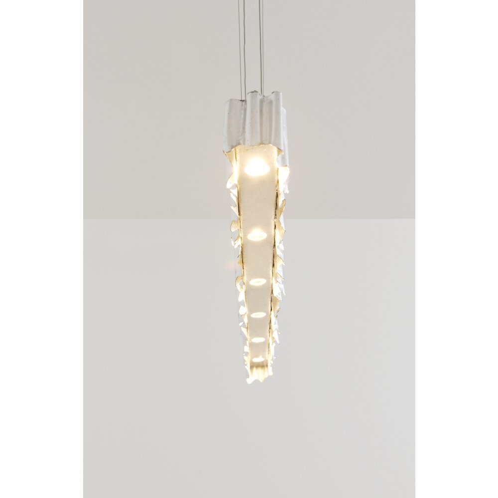 Suspension Holländer CASTELLO LED Argenté, 6 lumières