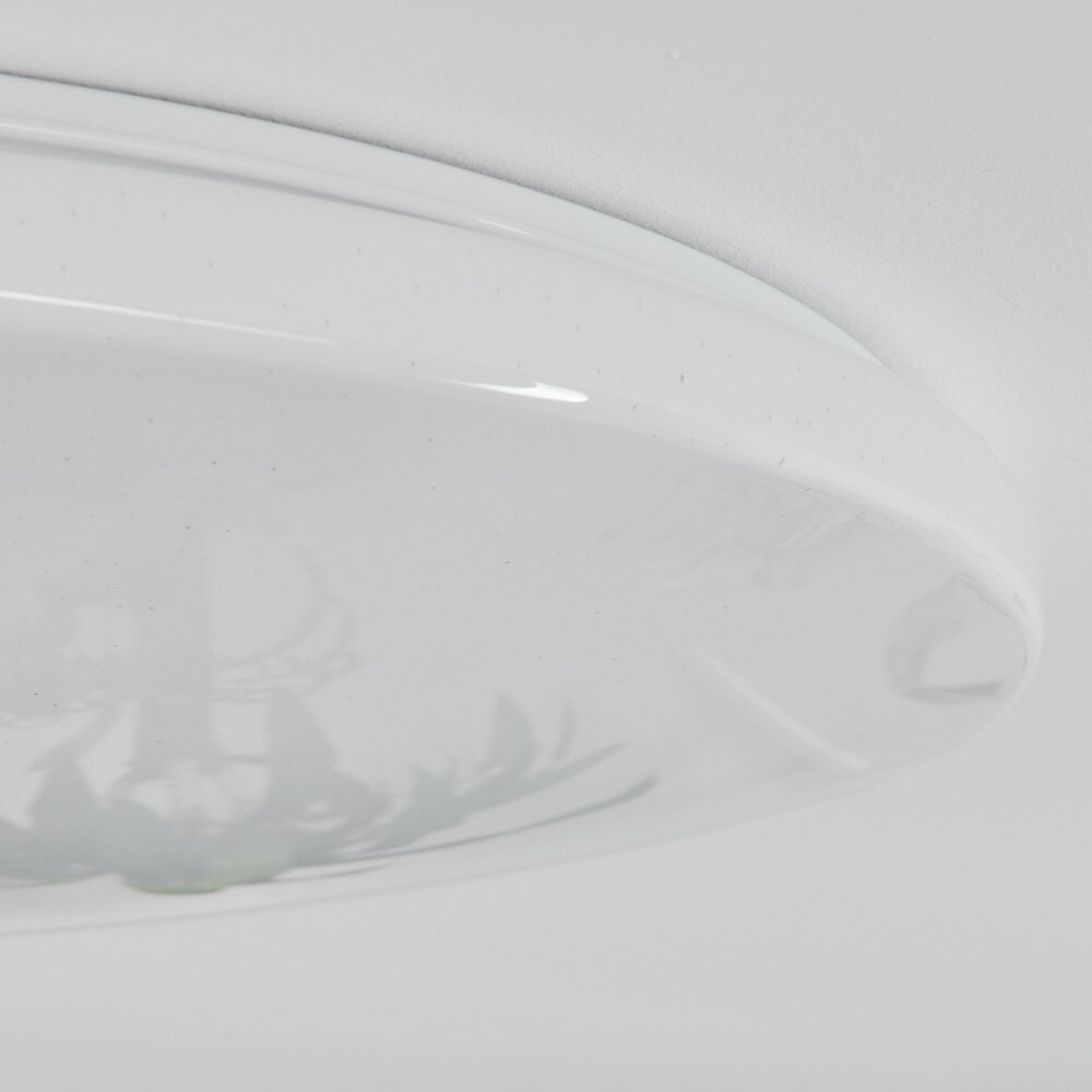Plafonnier Sweet LED Blanc, 1 lumière, Télécommandes