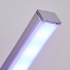 Lampadaire Minacar LED Nickel mat, 1 lumière, Télécommandes, Changeur de couleurs