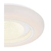 Plafonnier Globo BURRO LED Blanc, 1 lumière, Télécommandes, Changeur de couleurs