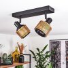 Plafonnier Betania Noir, 2 lumières