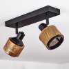 Plafonnier Betania Noir, 2 lumières