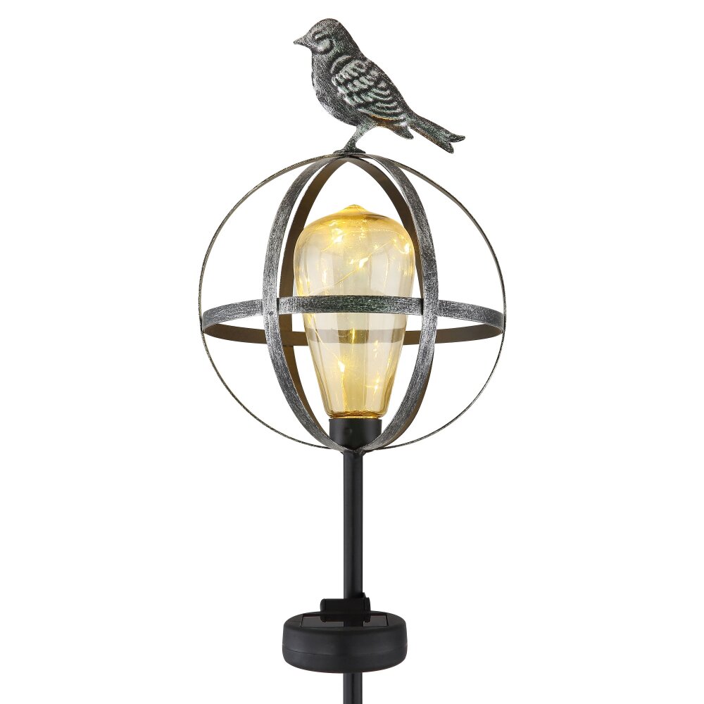 lampe solaire Gobo LED Noir, 5 lumières