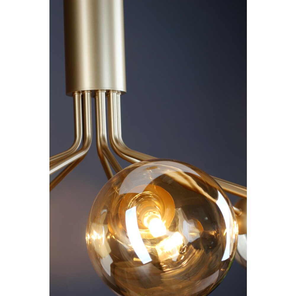 Suspension Luce Design NEPTUN Laiton, 9 lumières