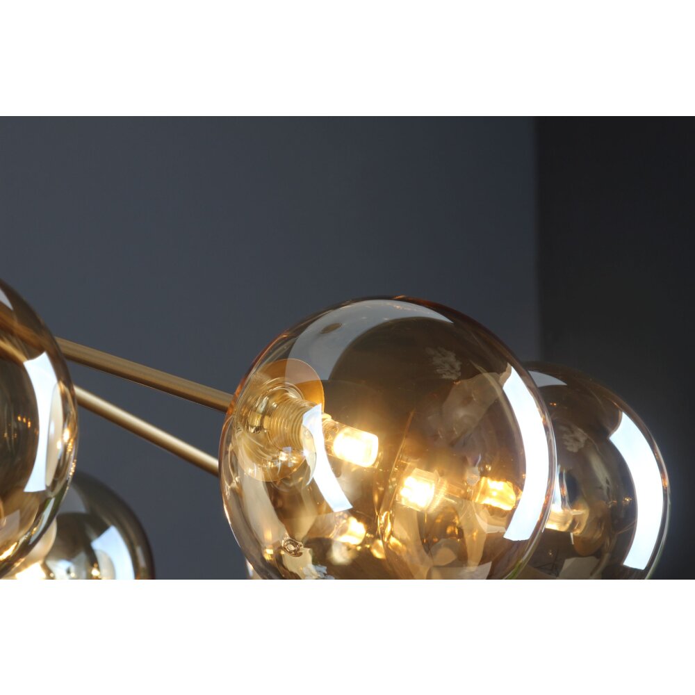 Suspension Luce Design NEPTUN Laiton, 9 lumières