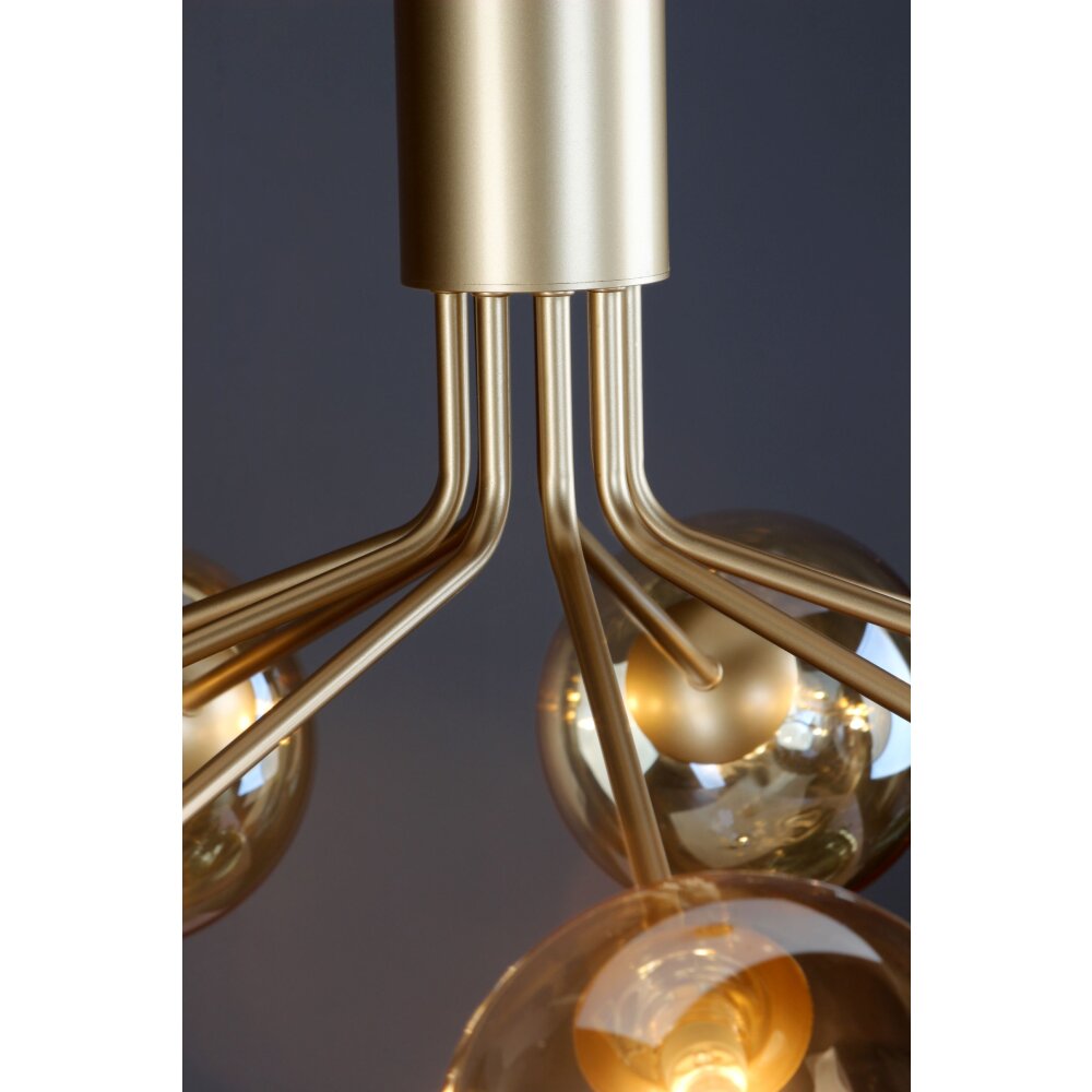Suspension Luce Design NEPTUN Laiton, 9 lumières
