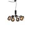 Suspension Luce Design NEPTUN Noir, 9 lumières