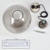Suspension Talauta Nickel mat, 1 lumière