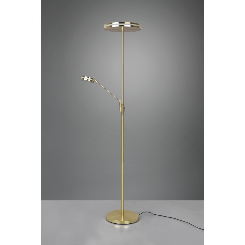 Lampadaire Trio Franklin LED Laiton, 2 lumières