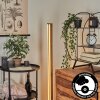 Lampadaire Salmi LED Couleur bois, Noir, 1 lumière