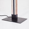 Lampadaire Salmi LED Couleur bois, Noir, 1 lumière