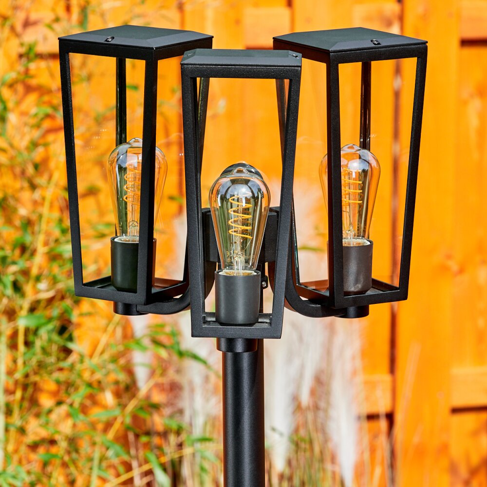 Réverbère Ruoni Noir, 3 lumières