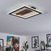 Plafonnier Katila LED Noir, 1 lumière