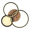 Plafonnier Globo SID LED Couleur bois, Noir, Blanc, 1 lumière