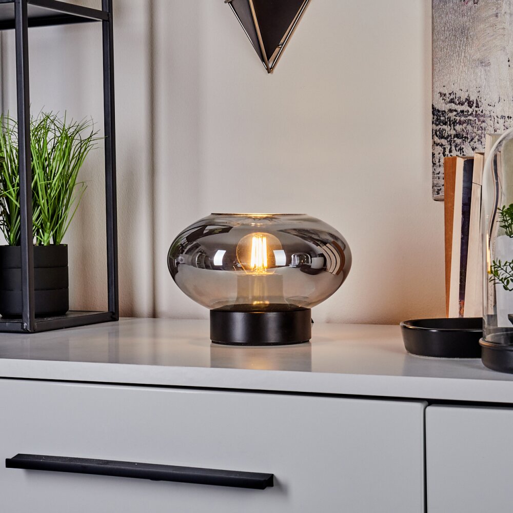 Lampe de table Haikala Noir, 1 lumière