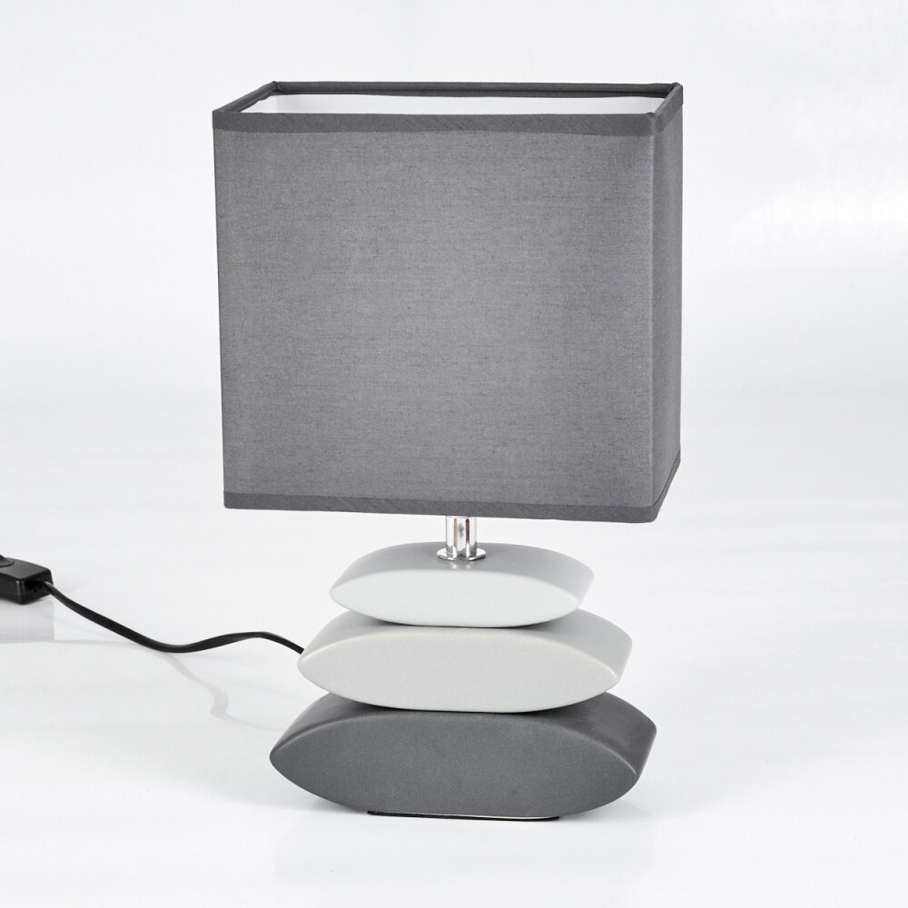 Lampe de table Berghamn Anthracite, Gris, 1 lumière