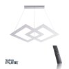 Suspension Paul Neuhaus PURE-COSMO LED Aluminium, 44 lumières, Télécommandes