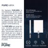 Plafonnier Paul Neuhaus PURE-MIRA LED Noir, 6 lumières, Télécommandes