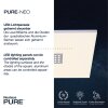 Plafonnier Paul Neuhaus PURE-NEO LED Aluminium, 5 lumières, Télécommandes