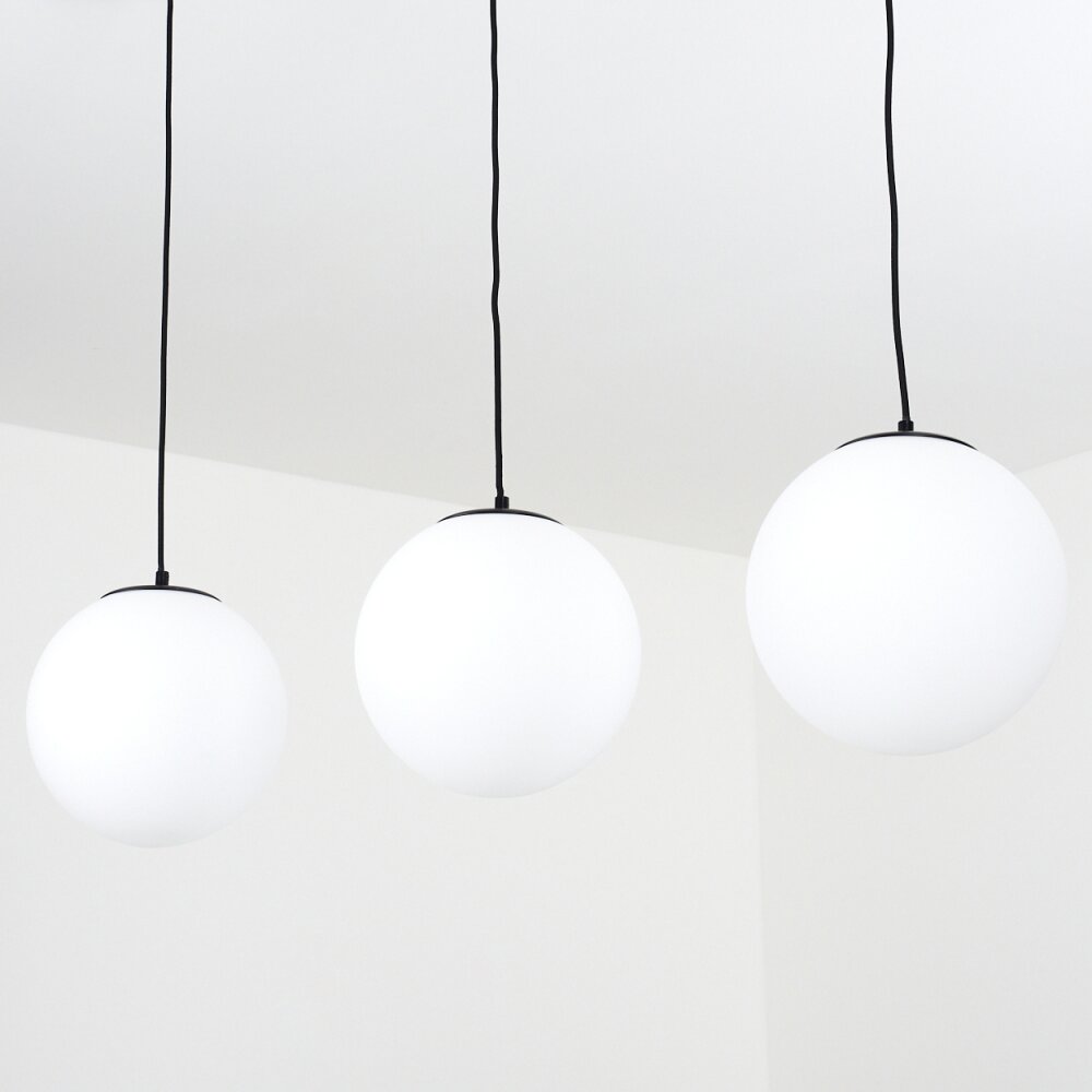 Suspension Karhia Noir, 3 lumières