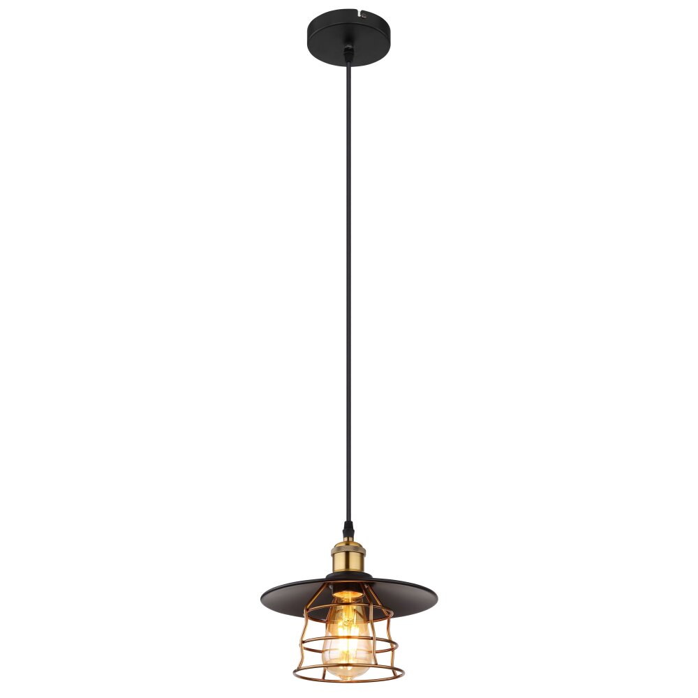 Suspension Globo VIEJO Noir, 1 lumière main product photo