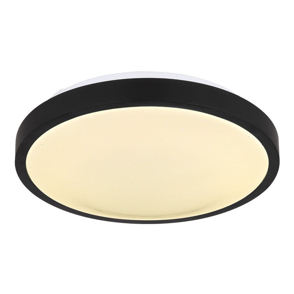 Plafonnier Globo GREGORY LED Noir, Blanc, 1 lumière, Détecteur de mouvement main product photo