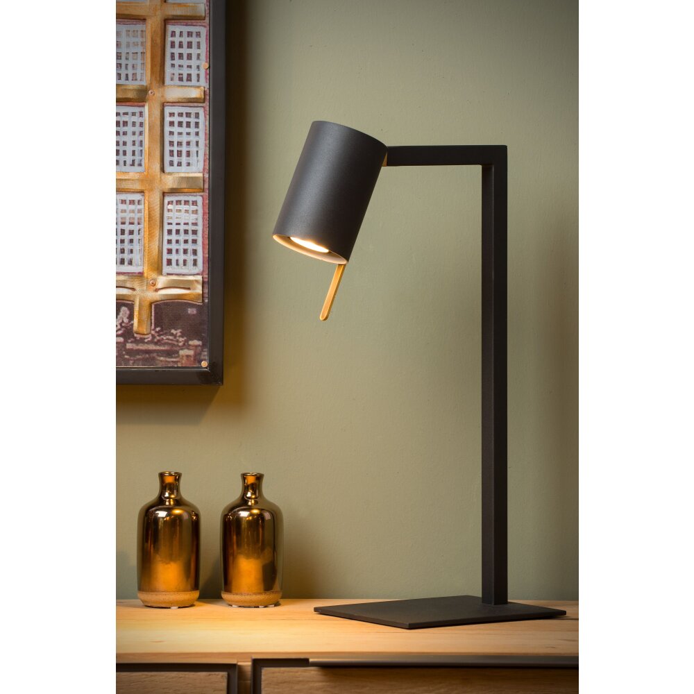 Lampe de table Lucide LESLEY Noir, 1 lumière