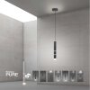 Suspension Paul-Neuhaus PURE-VEGA LED Noir, 3 lumières