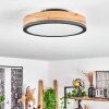 Plafonnier  Salmi LED Anthracite, Brun, Couleur bois, 1 lumière