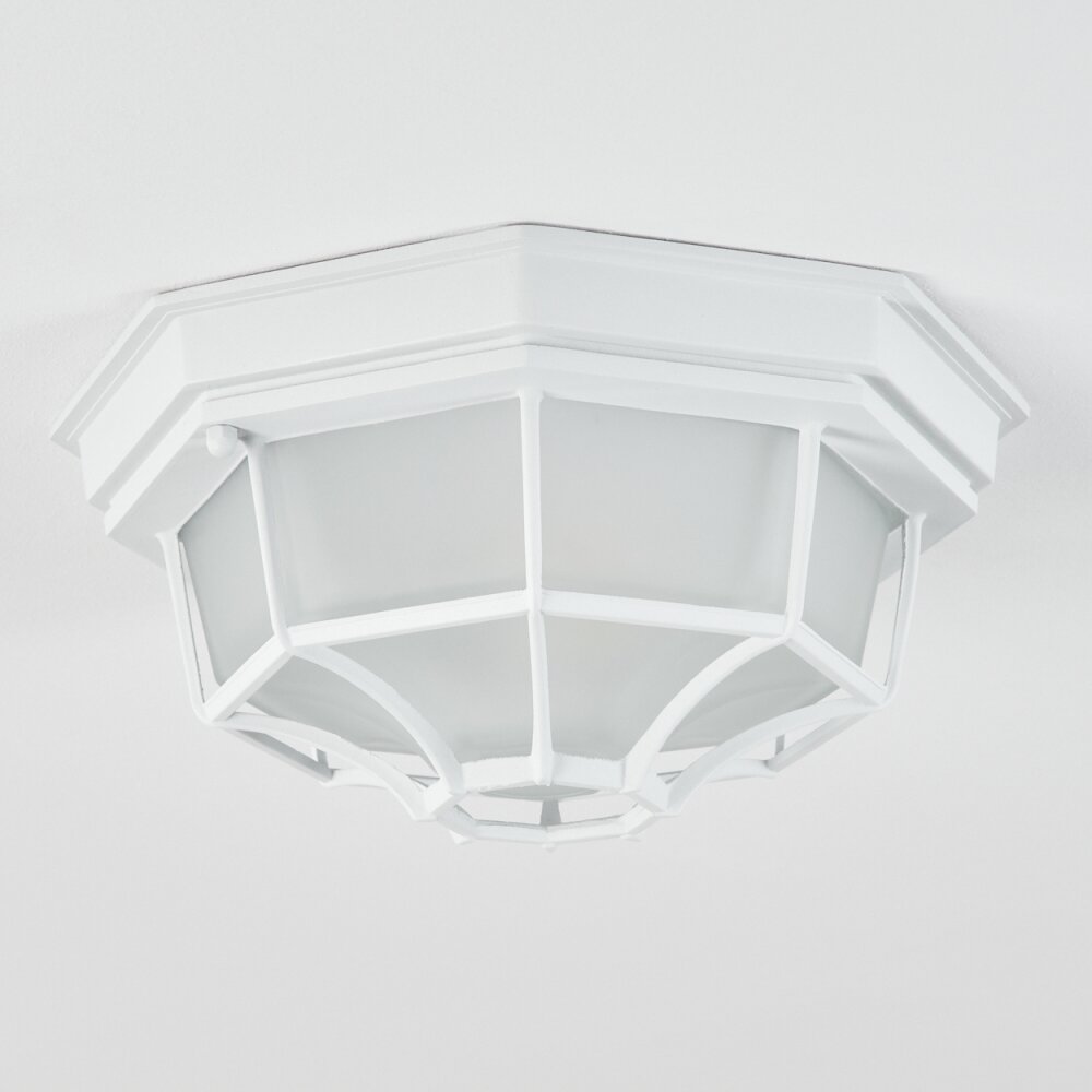 plafonnier extérieur  Ibacache Blanc, 1 lumière