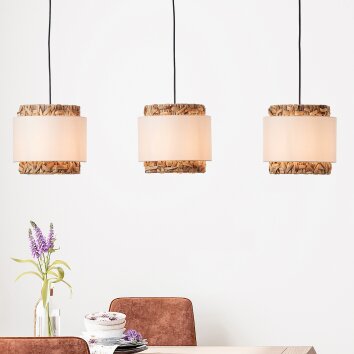 Suspension Brilliant Waterlilly Noir, 3 lumières