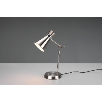 Lampe de table Reality Enzo Nickel mat, 1 lumière