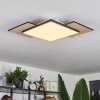 Plafonnier  Barullu LED Bois clair, Noir, Blanc, 1 lumière